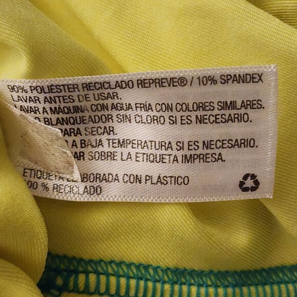 Cat & Jack 9M Neon Yellow Long Sleeve Rash Guard Swim Shirt Baby UPF Sun Protect - Picture 5 of 6